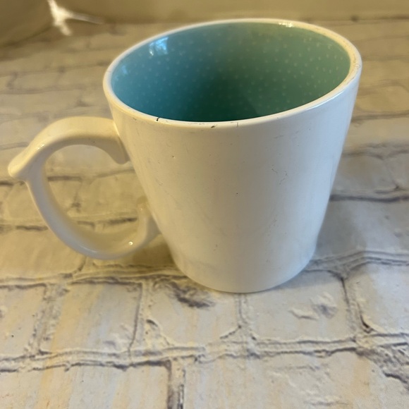 WHITE/GREY/BLUE LETTERS UNIQUE HANDLE INSPIRATION MUG ALL I NEED TODAY - Picture 4 of 5